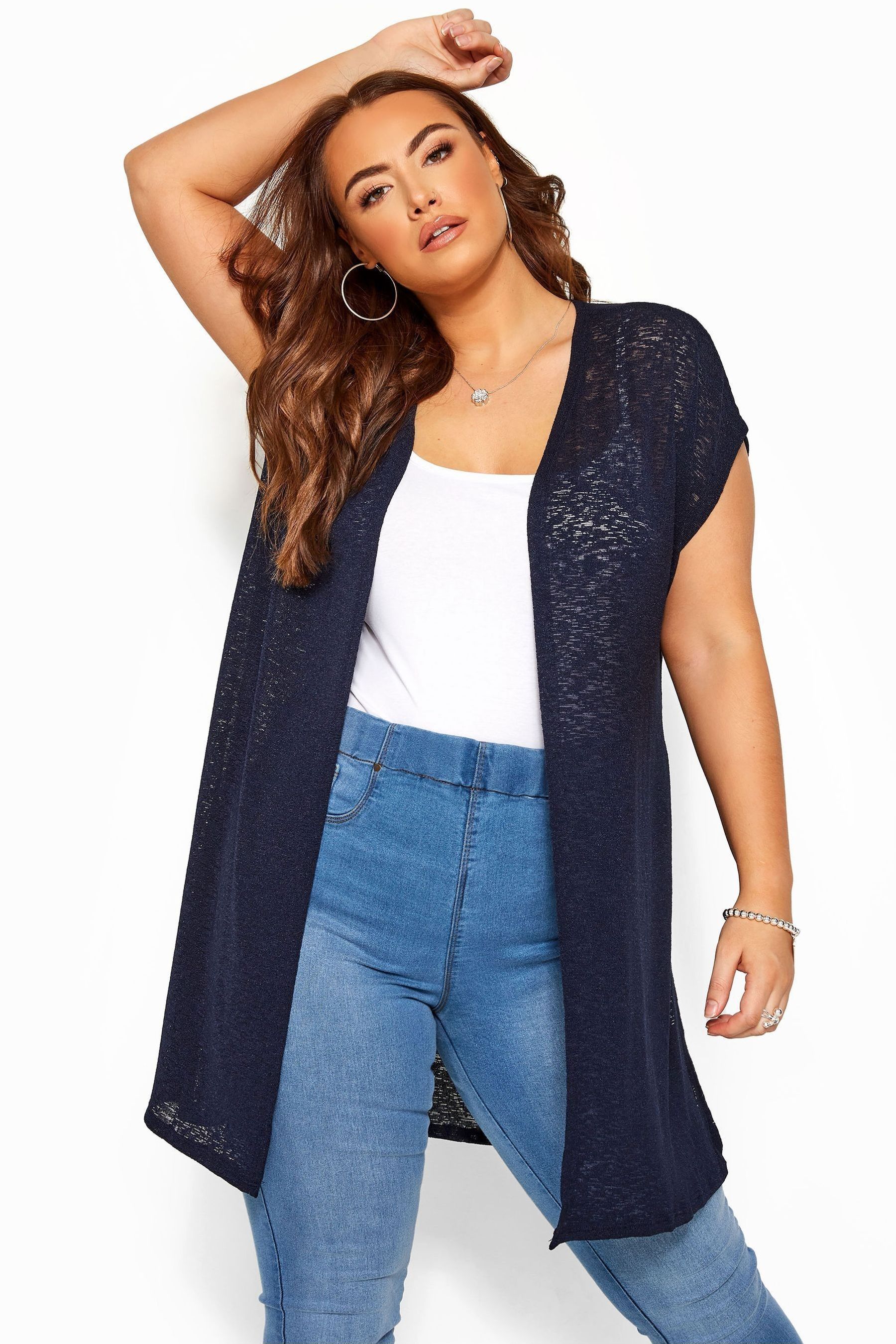 Women's plus 2025 short sleeve cardigan