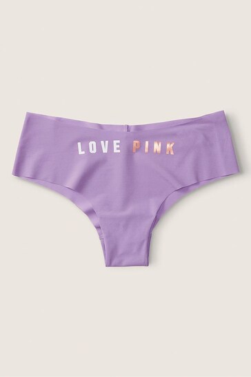 Victoria's Secret PINK Chalk Violet Purple No Show Cheeky Knickers