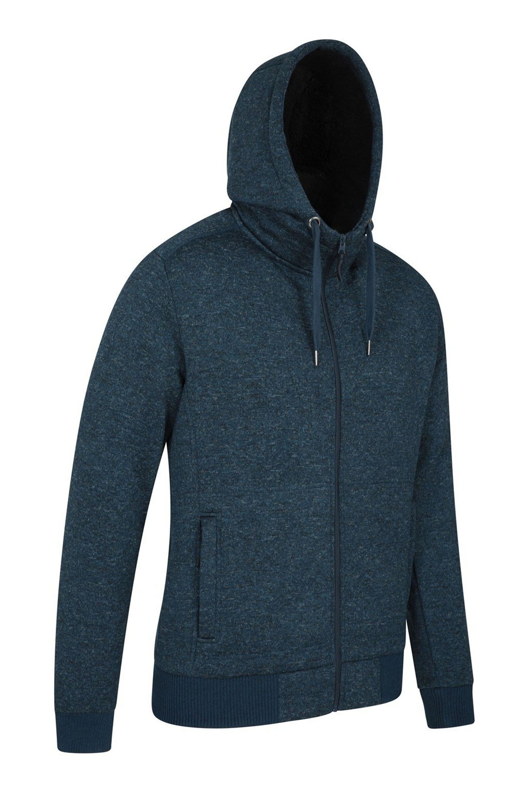 Nevis mens clearance fur lined hoodie