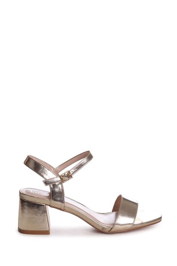 Linzi Gold Darcie Barely There Block Heeled Sandal