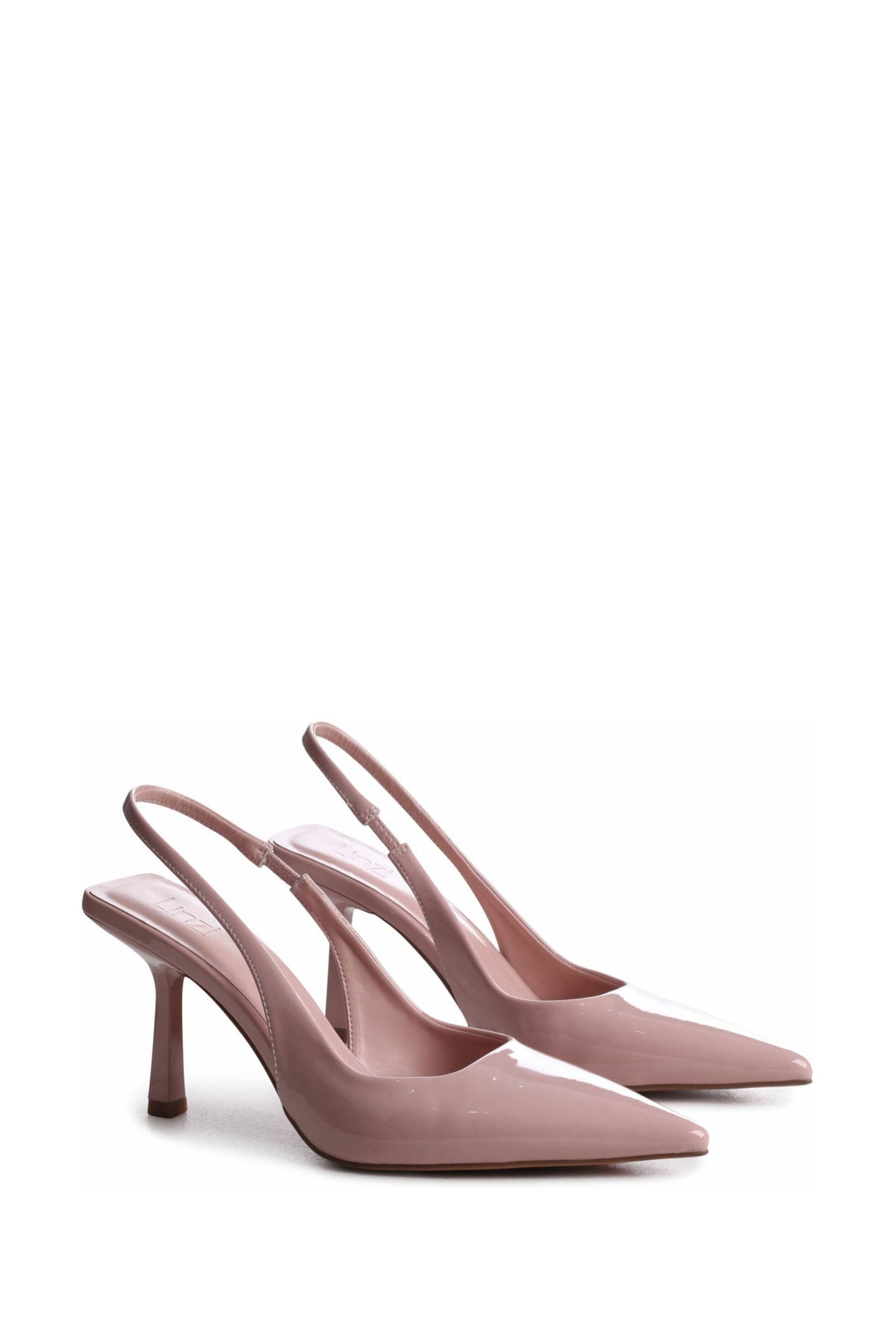 Nude sling hot sale back shoes