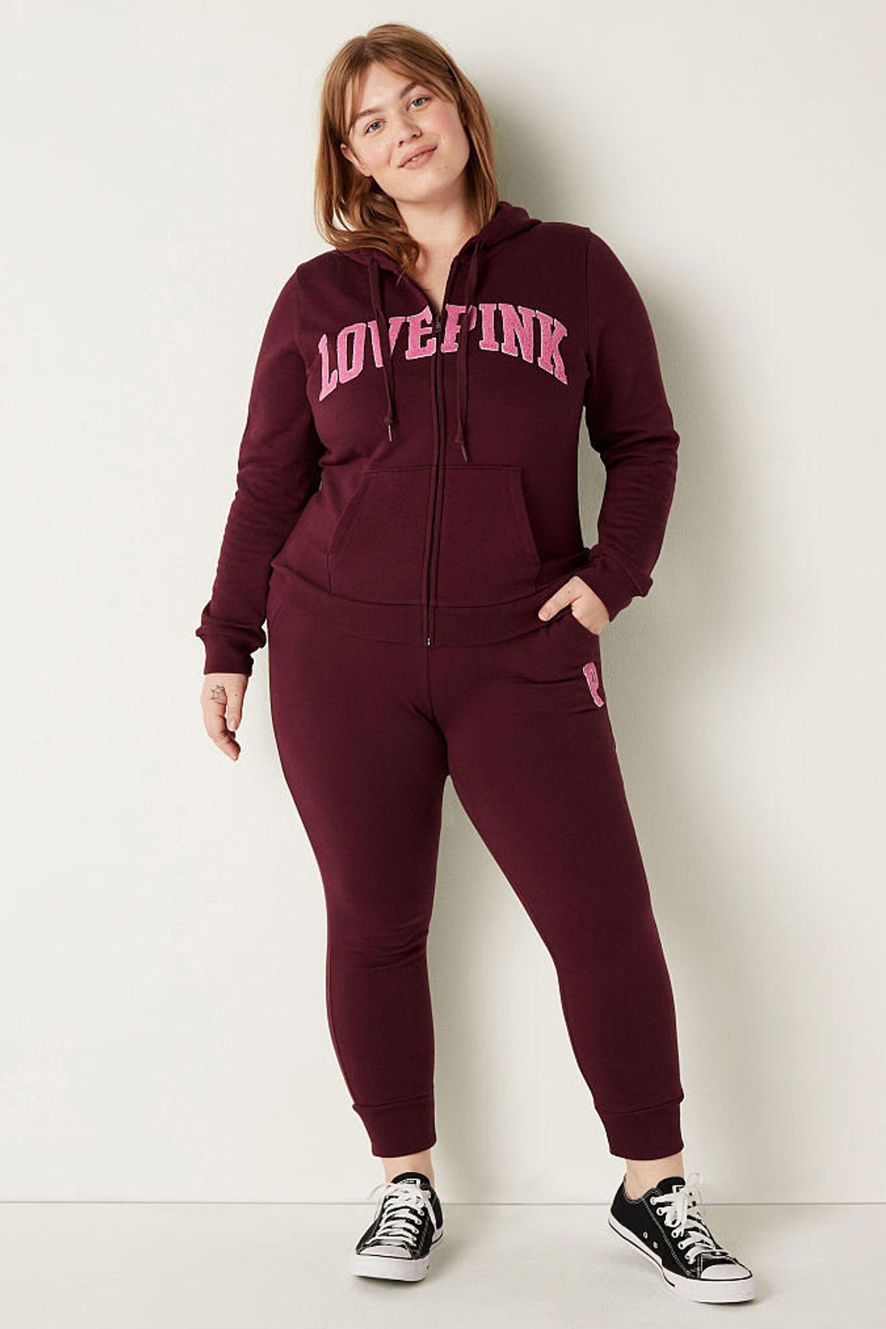 Pink perfect full zip top