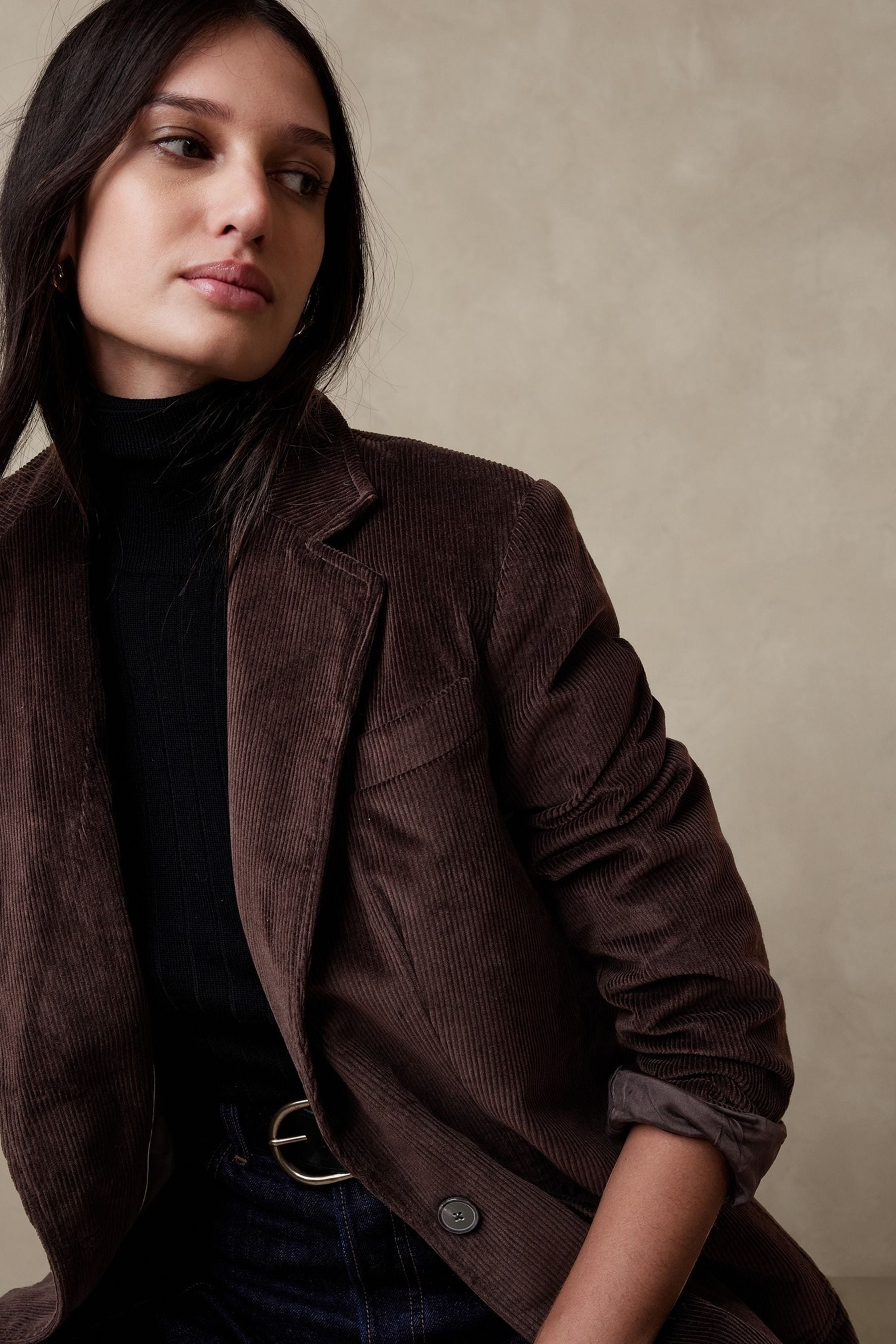 Buy Banana Republic Brown Ama Italian Corduroy Blazer from the