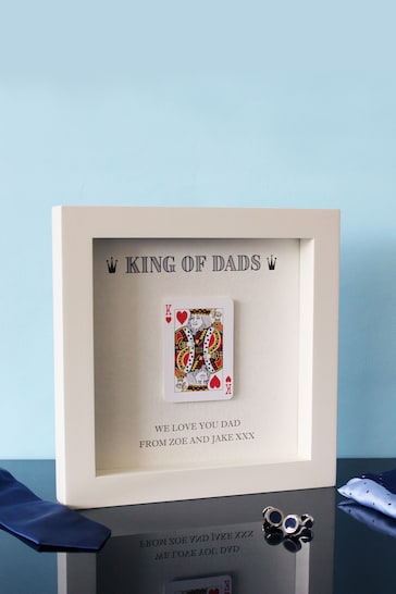 Personalised King of Dads Hand Finished Frame by Great Gifts