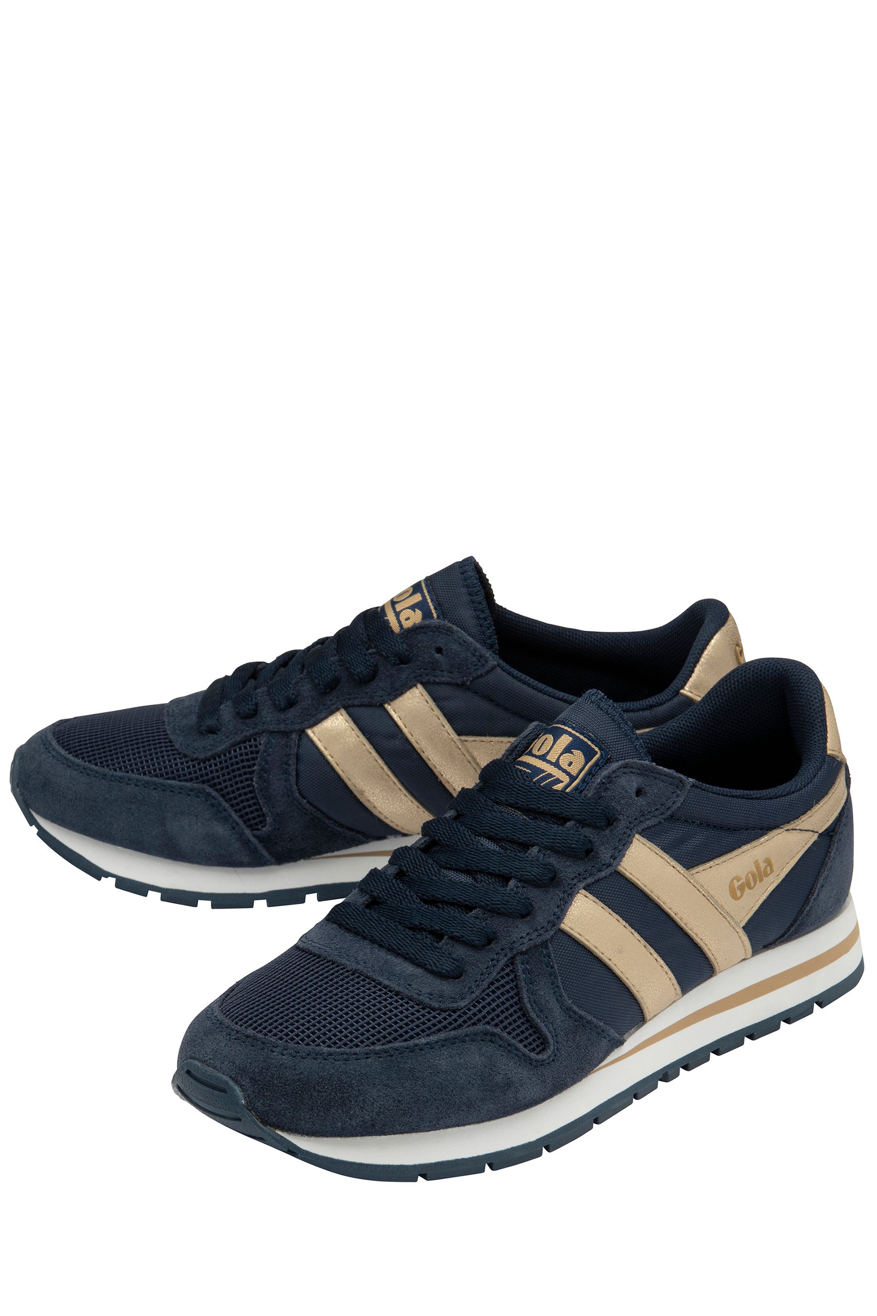 Buy Gola Blue Ladies' Daytona Mirror Lace-Up Trainers from the