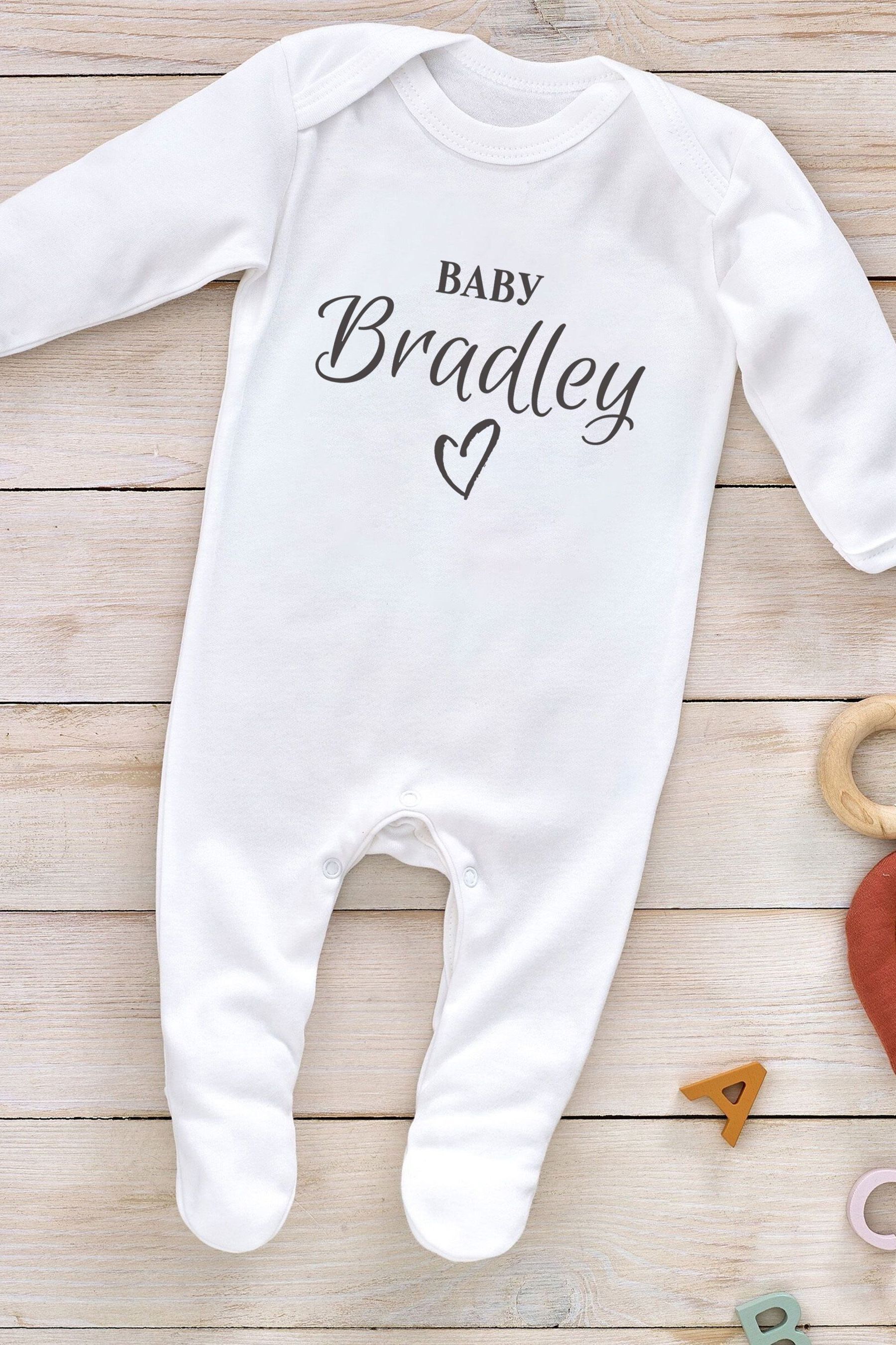 Personalised babygrow next clearance