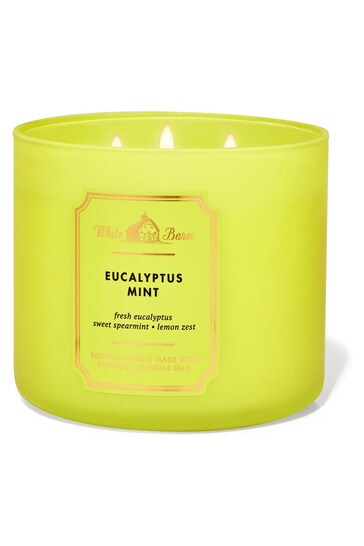 Bath & Body Works EUCALYPTUS MINT 3-Wick Candle 14.5 oz / 411 g
