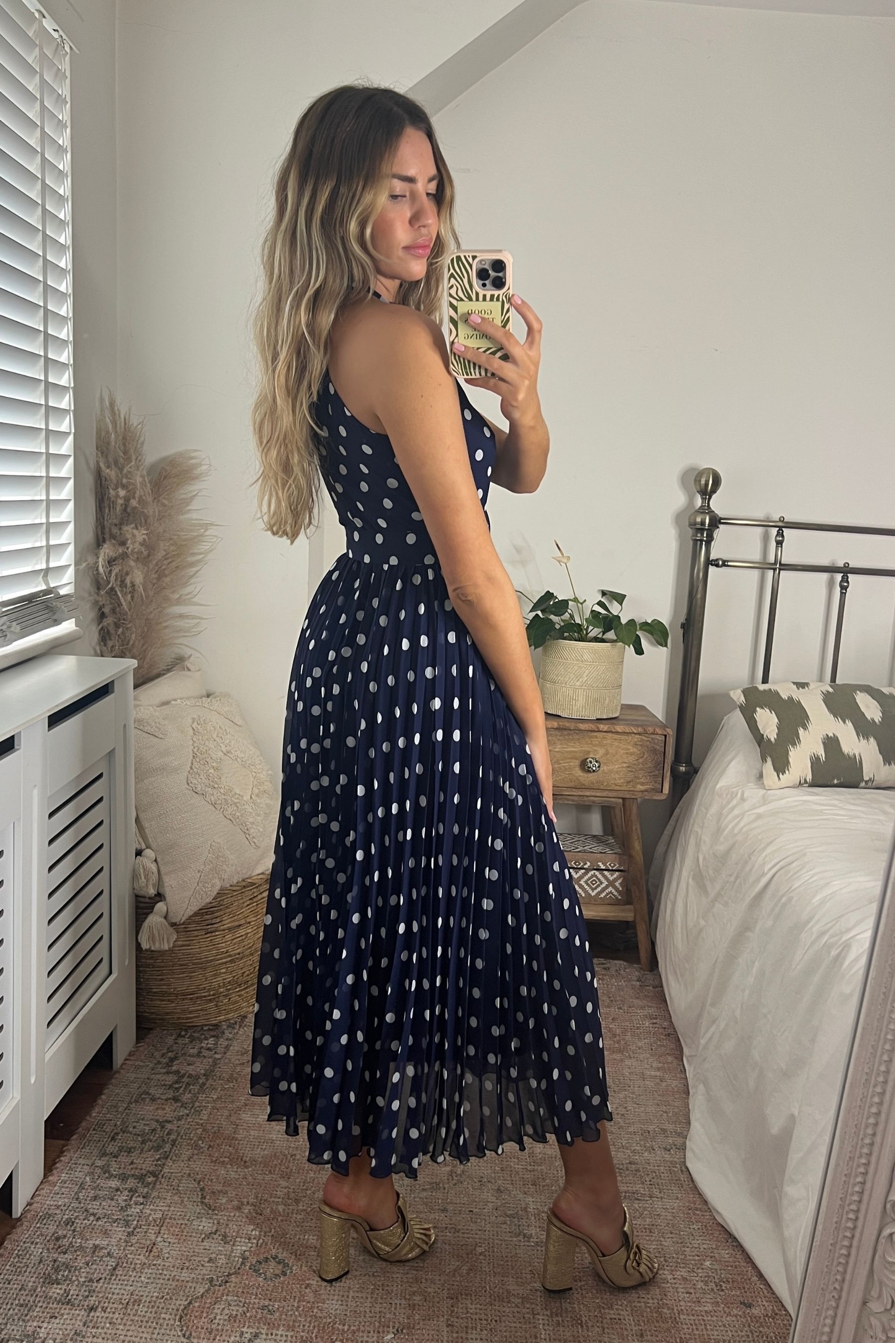 Buy Style Cheat Luisa Halter Pleated Maxi Dress from Next Ireland