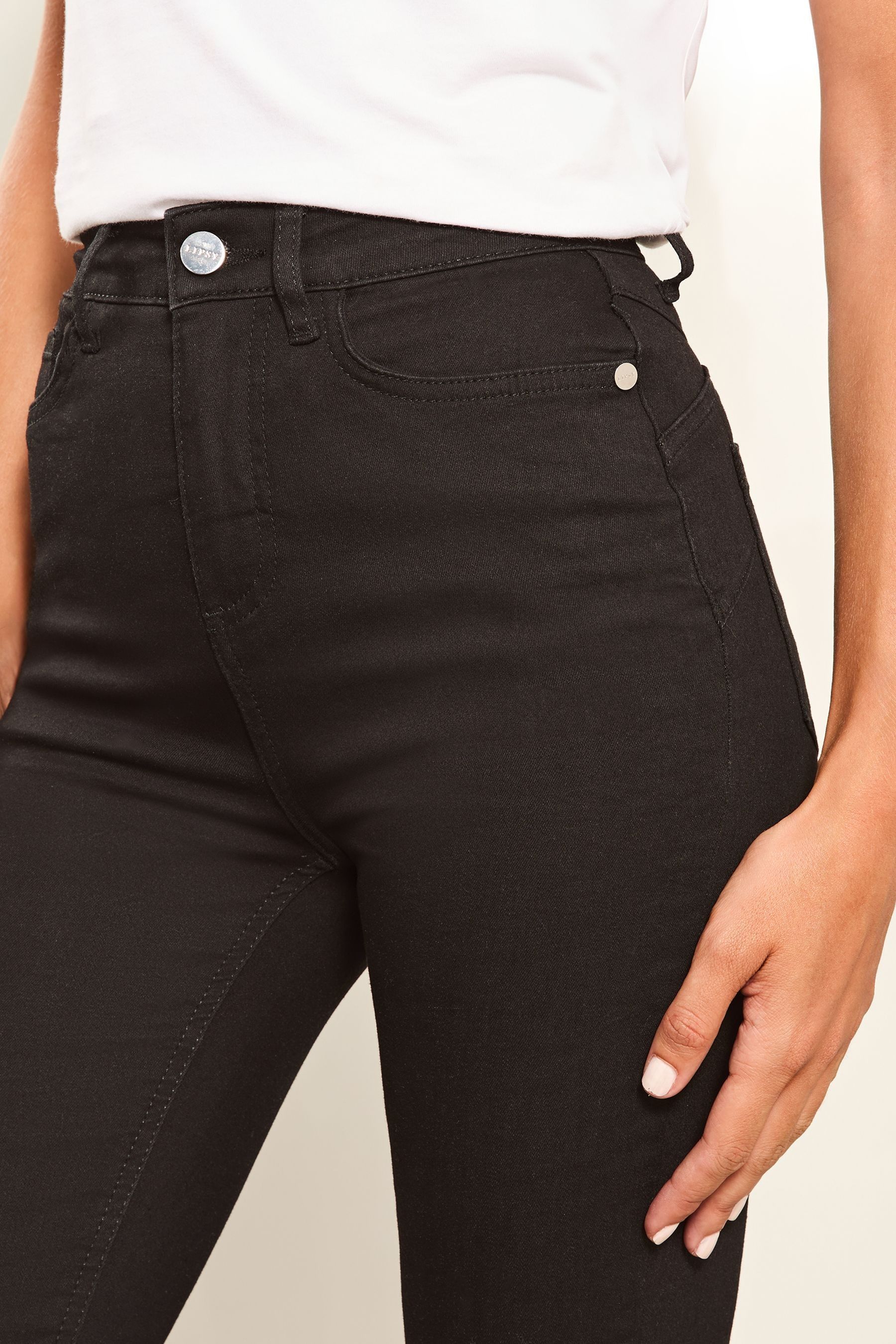 Lipsy Black High Waist Sculpt Slim and Shape Skinny Jeans