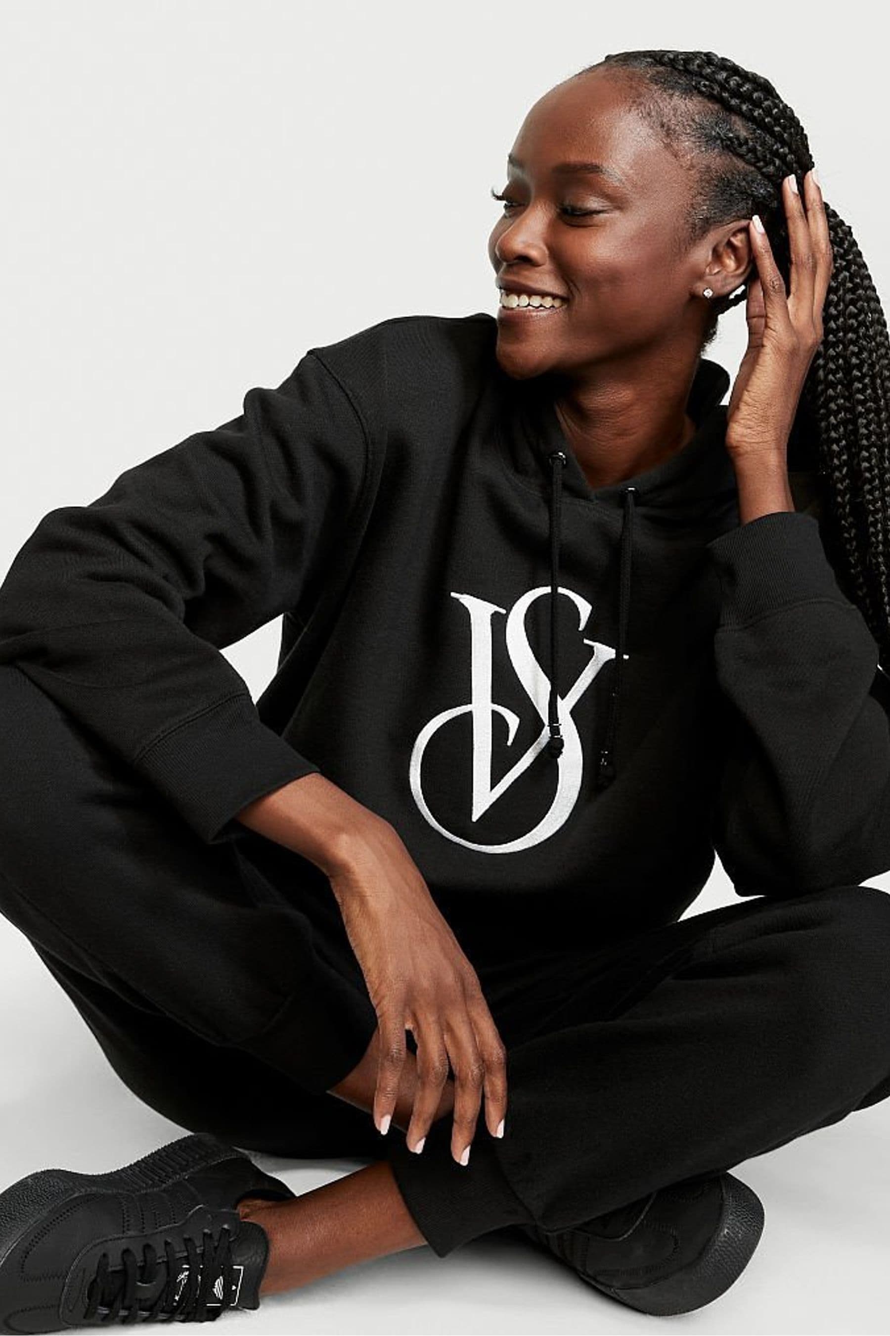 Victoria secret black hoodie outlet