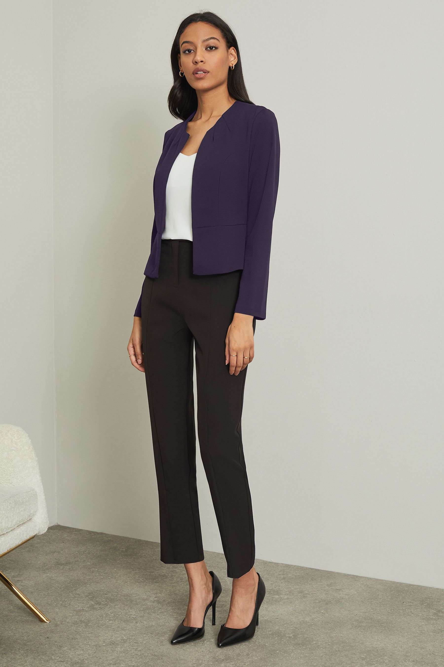 Buy Lipsy Navy Cropped Blazer from the Next UK online shop
