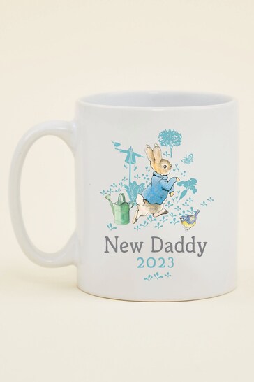 Personalised Peter Rabbit New Daddy 2023 Mug by My 1st Years