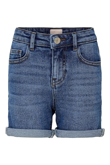 ONLY KIDS Mid Blue Mom Shorts