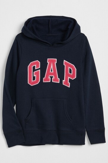 Gap Navy Blue/Pink Logo Hoodie (4-13yrs)