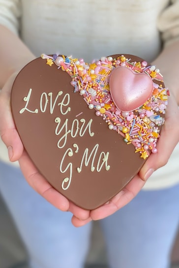 Personalised A Mother's Love Chocolate Heart by Sweet Trees
