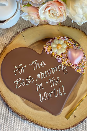 Personalised Large Mother's Love Chocolate Heart by Sweet Trees