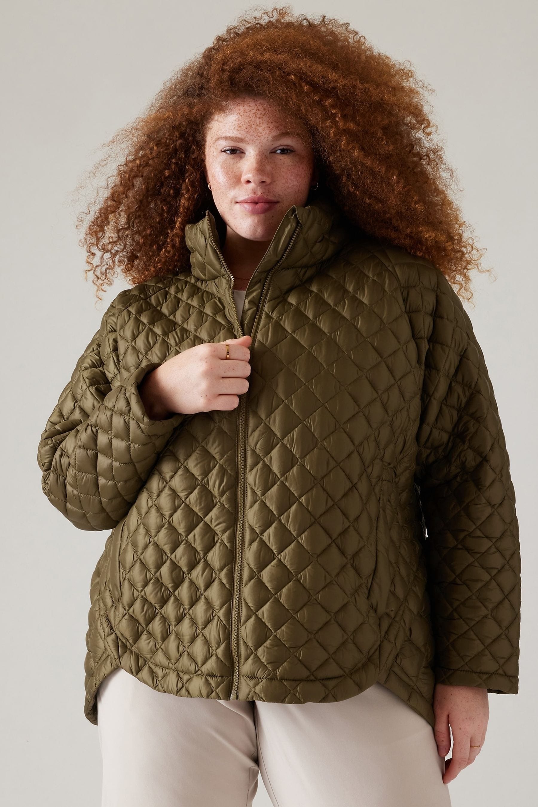 Buy Athleta Green Whisper Featherless Jacket from the Next UK