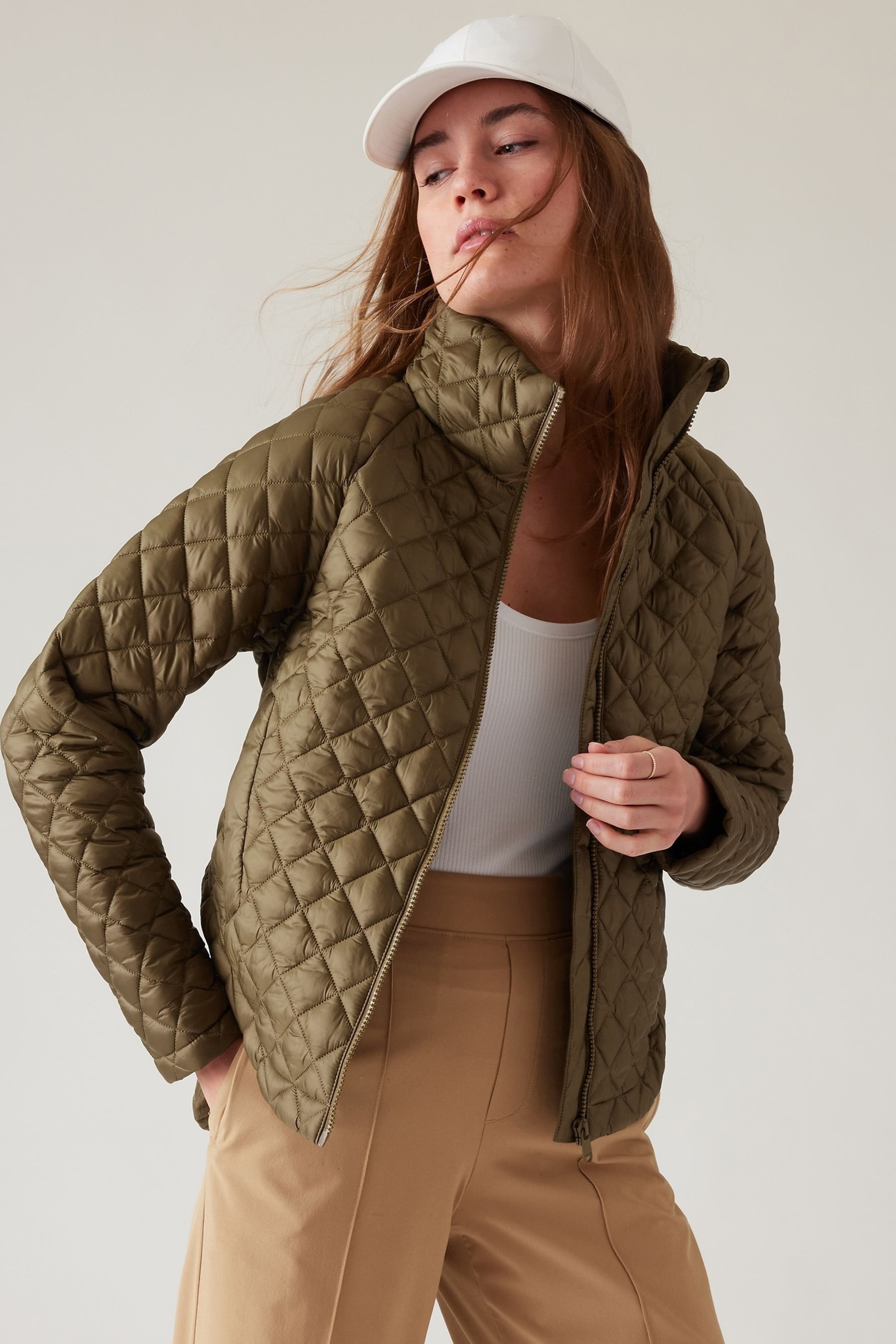 Buy Athleta Green Whisper Featherless Jacket from the Next UK