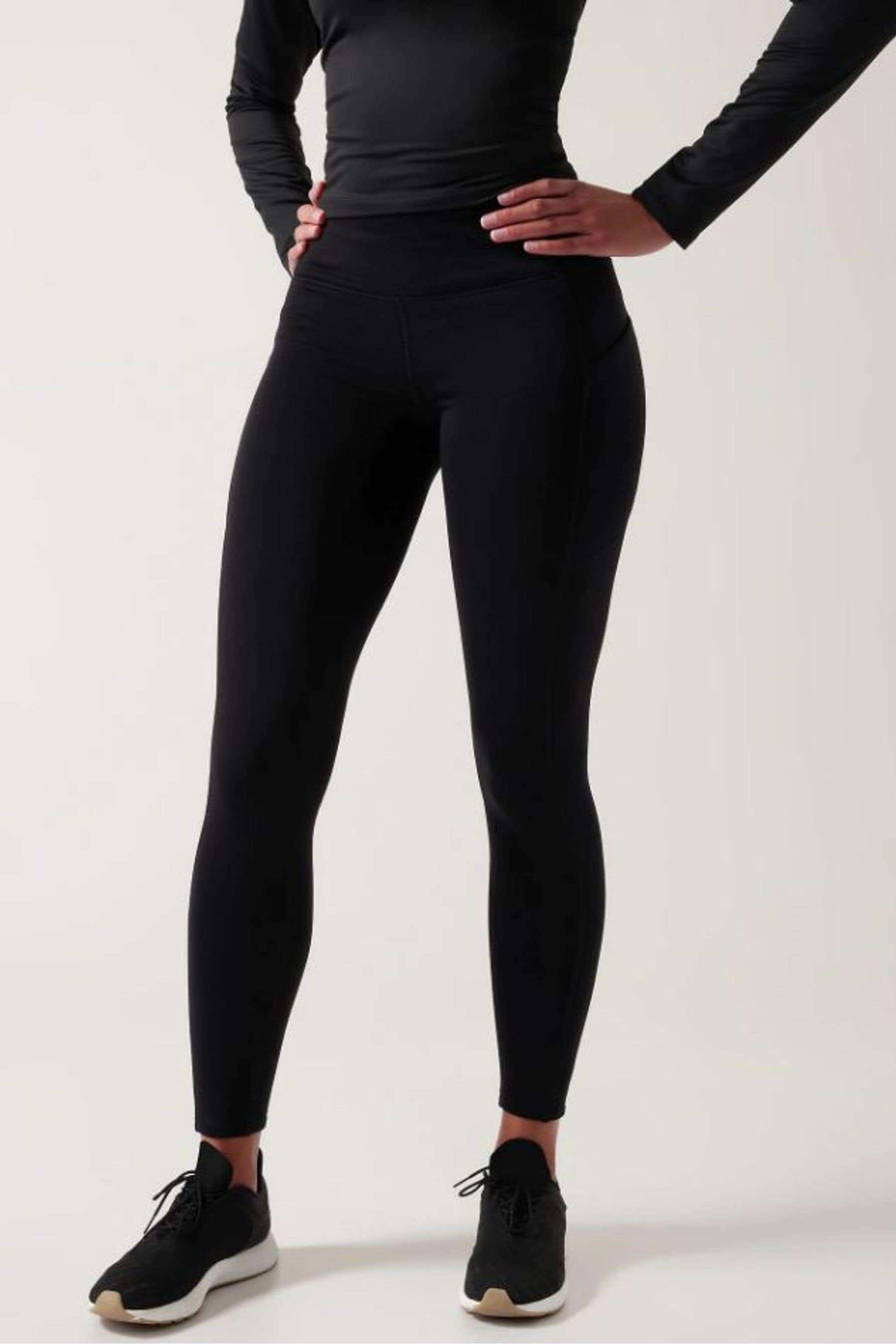 Athleta metallic leggings top