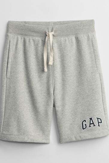 Gap Grey Pull On Logo Jogger Shorts (4-13yrs)