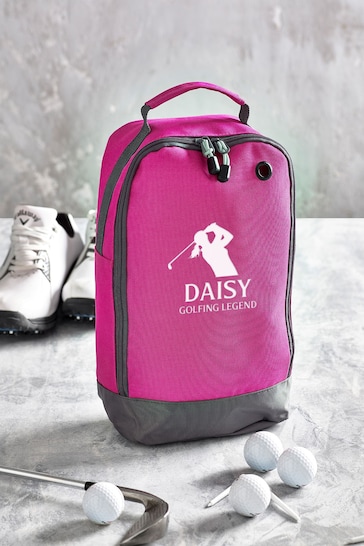Personalised Female Silhoutte Golf Shoe Bag by Loveabode