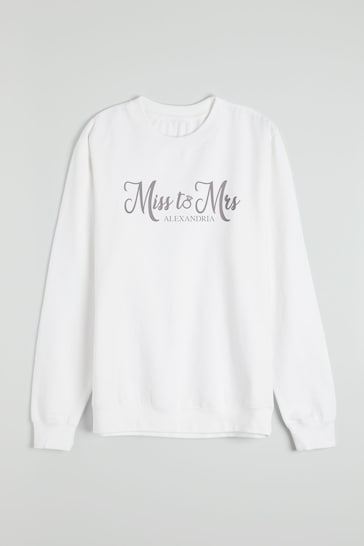 Personalised Bride Slogan Sweatshirt by Dollymix