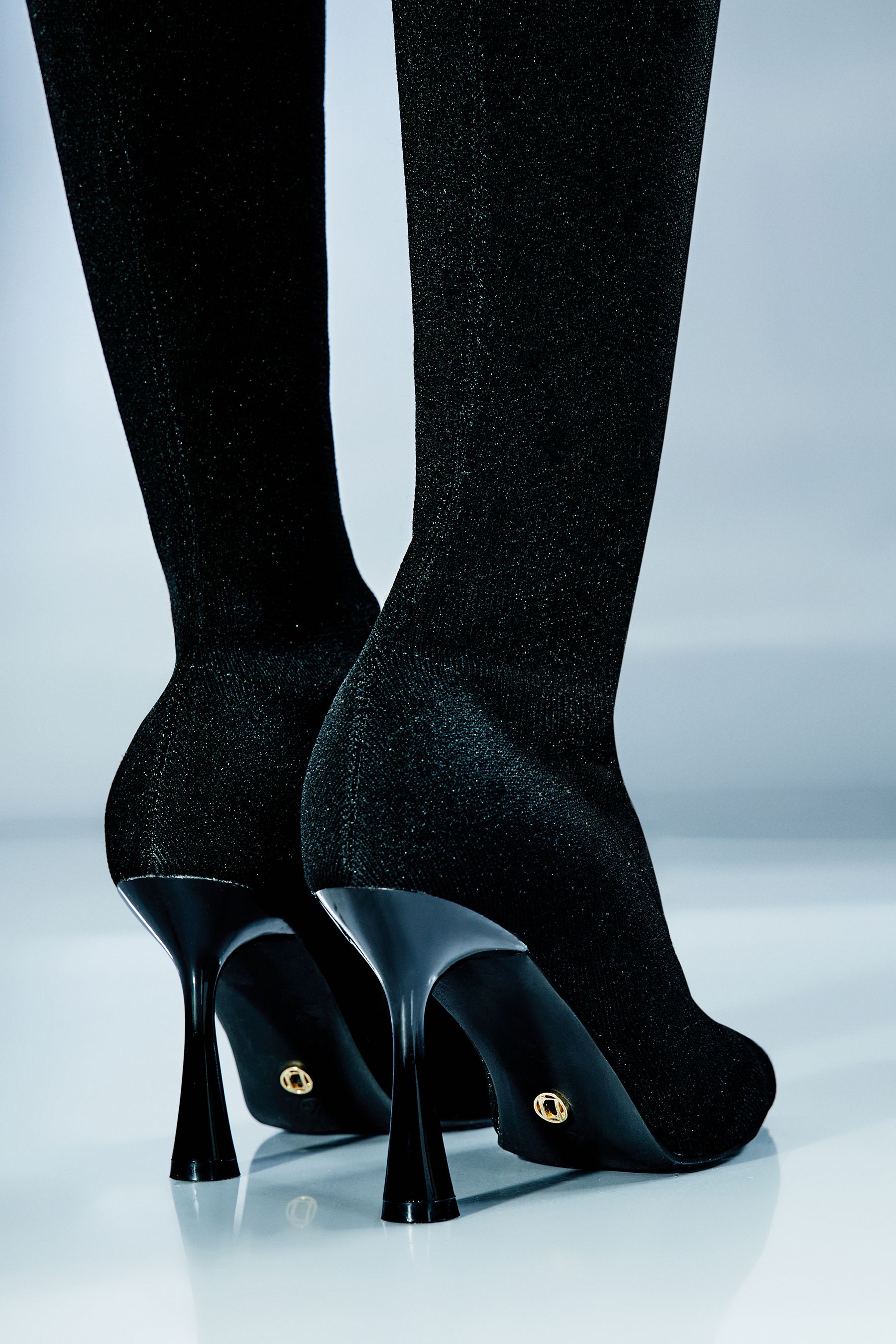 Mid heel sock sales boots