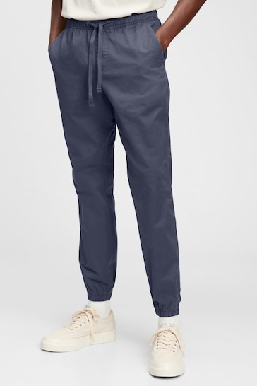 Gap Grey Blue Slim Twill Cuffed Trouser