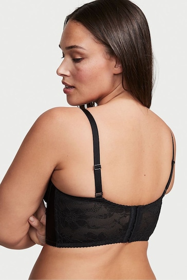 Buy Victoria's Secret Black Lace Unlined Corset Bra Top from the Next UK  online shop