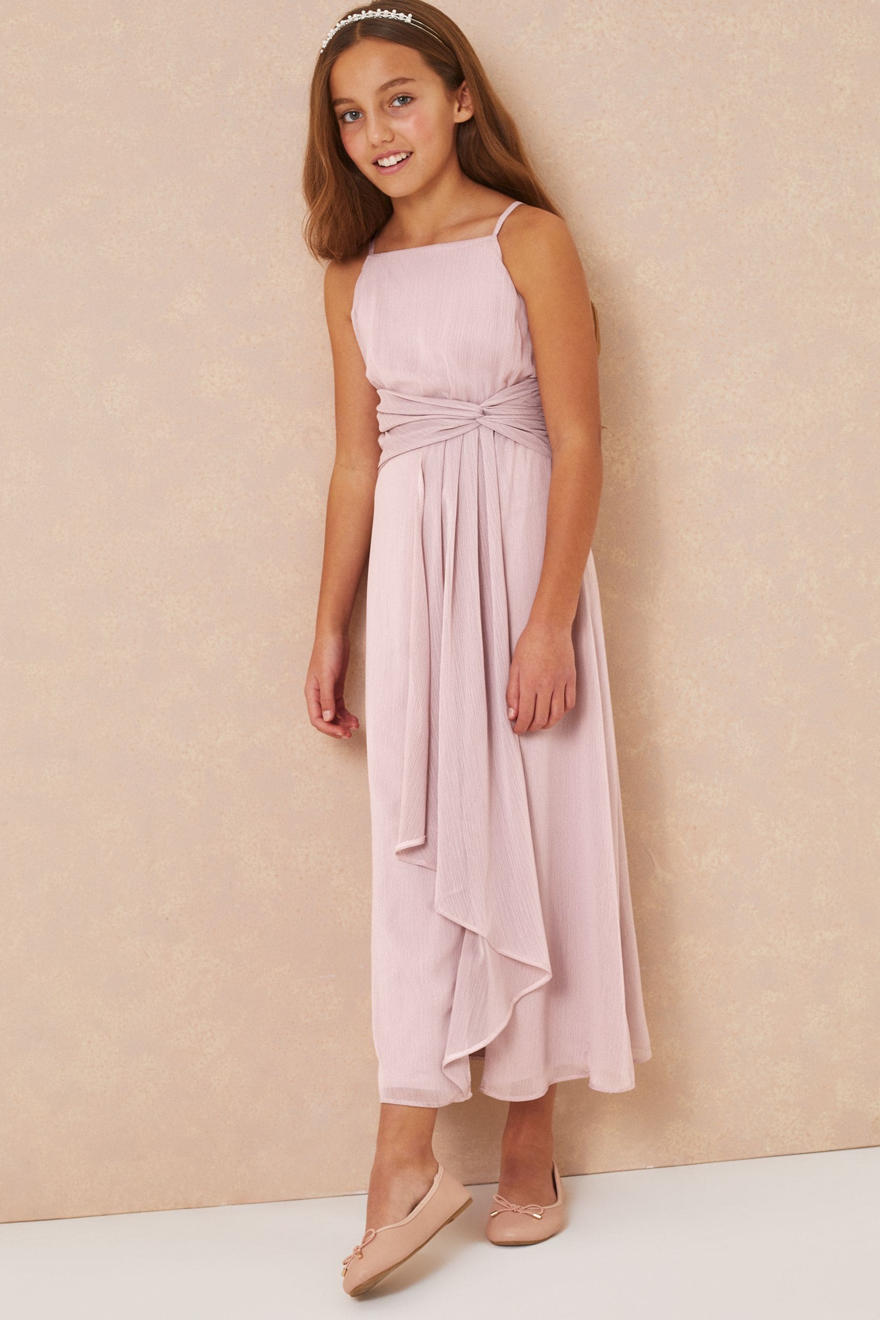 Buy Lipsy Pink Strap Maxi Occasion Dress From 7 16yrs from the