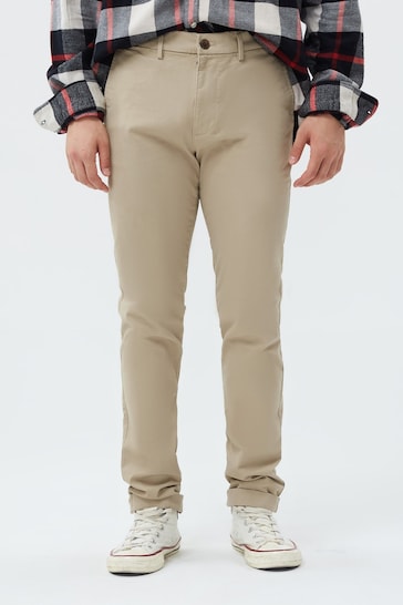 Gap Beige Essential Chinoss in Skinny Fit with