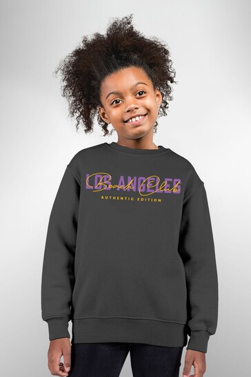 Coto7 Charcoal Los Angeles Beach Club Authentic Edition Kids Sweatshirt
