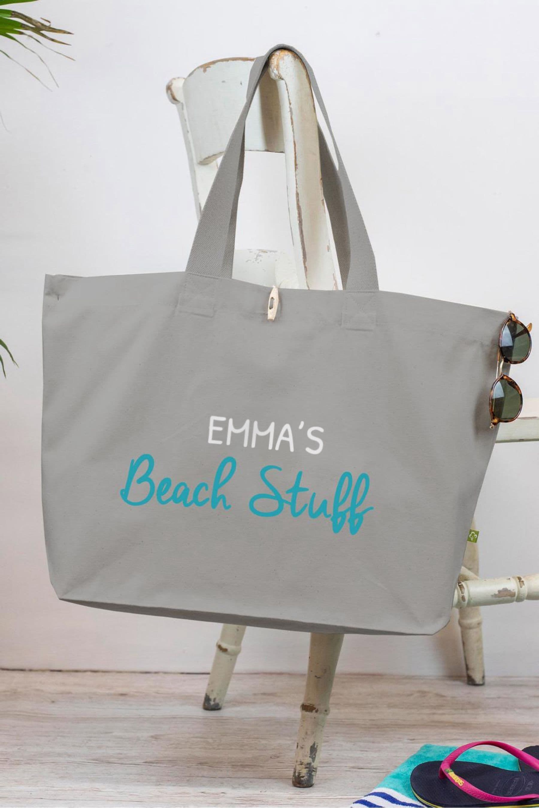 Buy Personalised Canvas Beach Bag by Jonny s Sister from the Next