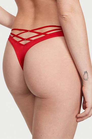 Victoria's Secret Lipstick Red Thong Knickers