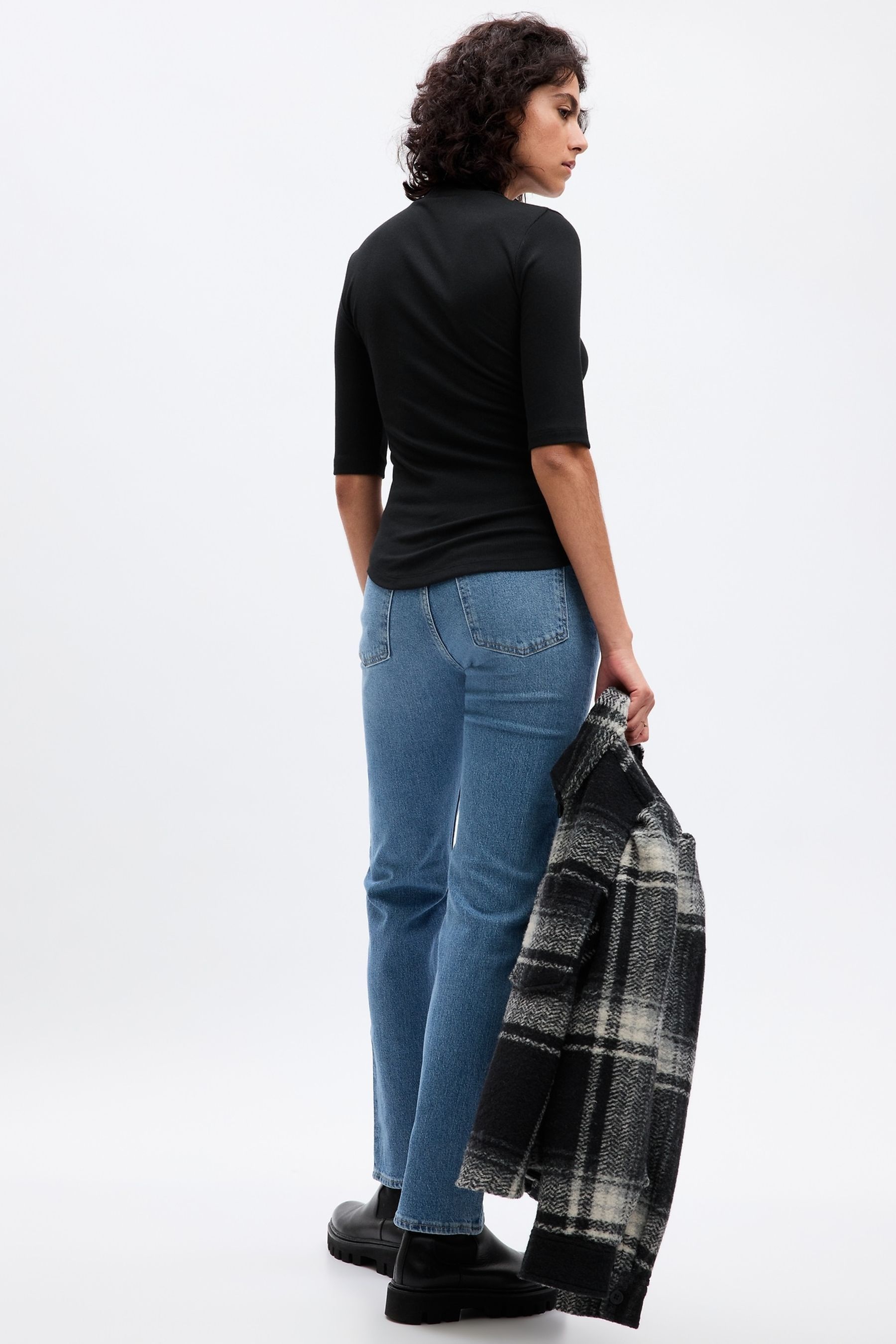 Short sleeve clearance mock turtleneck