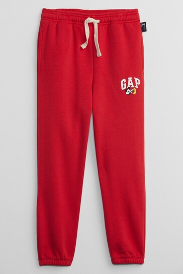 Gap Red Disney Mickey Mouse Logo Pull-On Joggers
