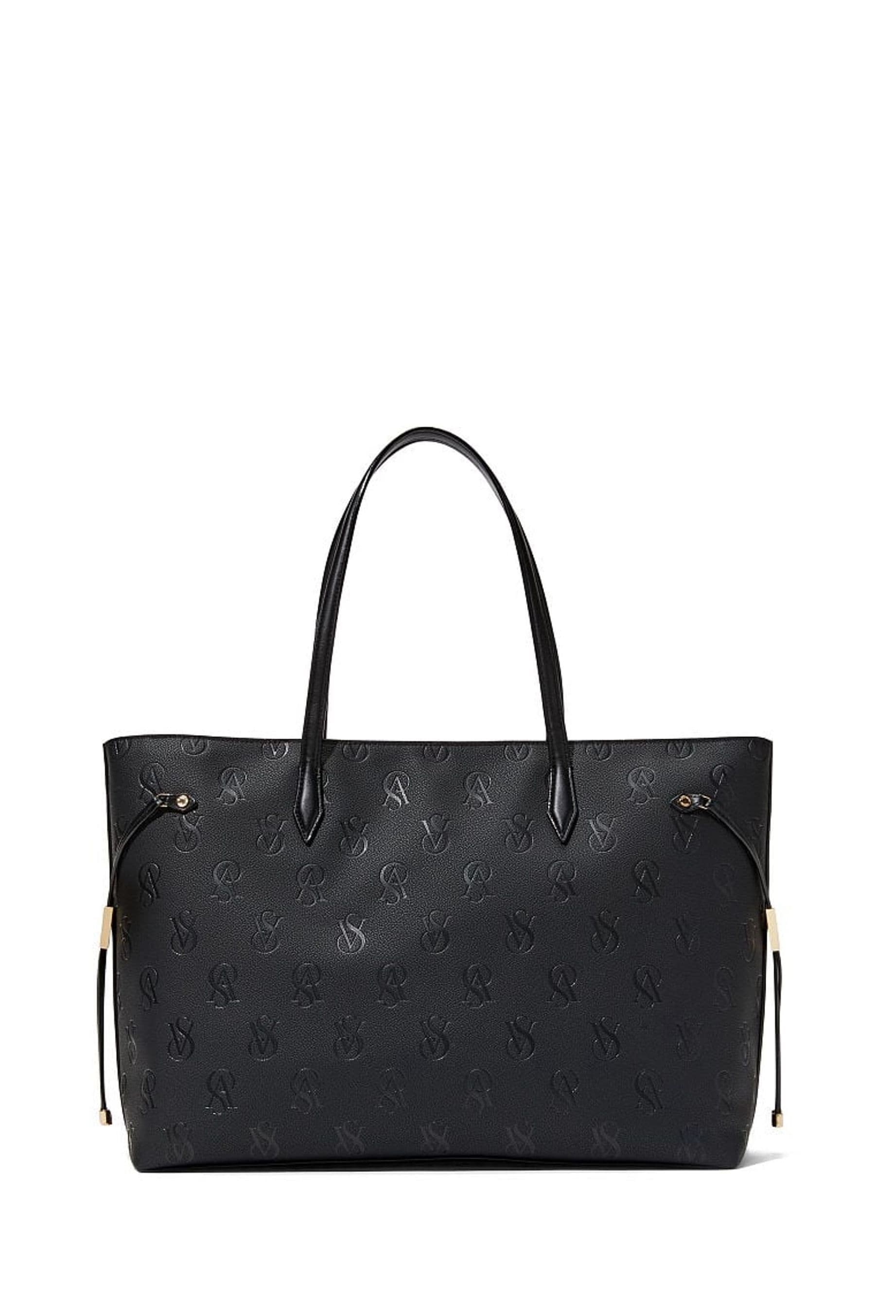 Mcm klara monogram top leather tote bag