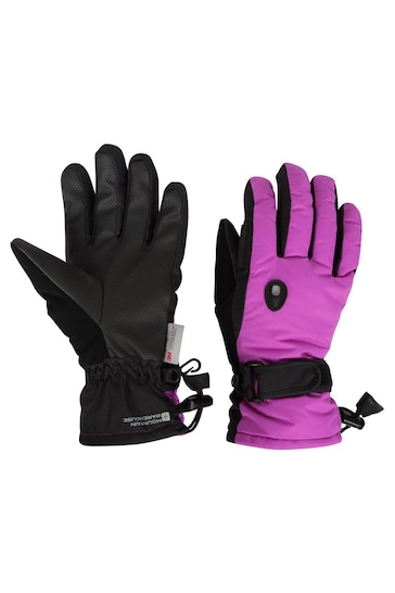 Mountain Warehouse Purple Extreme Womens Waterproof Ski Gloves