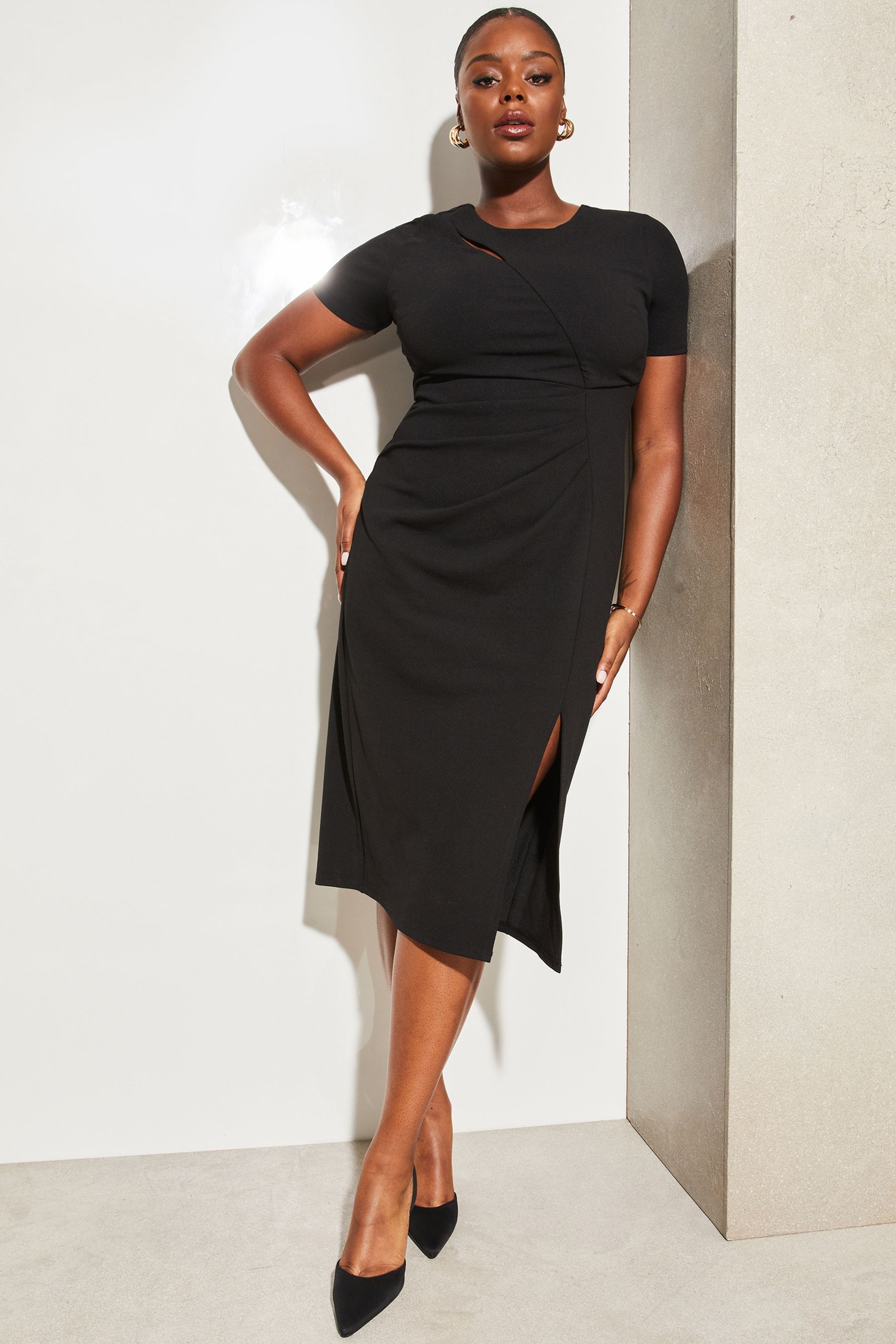 Bodycon dress short sales sleeve