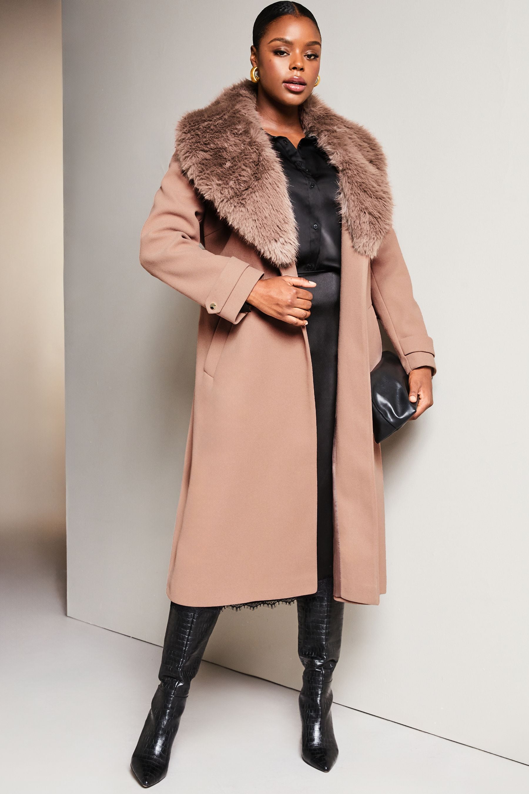 Lipsy faux 2025 fur coat