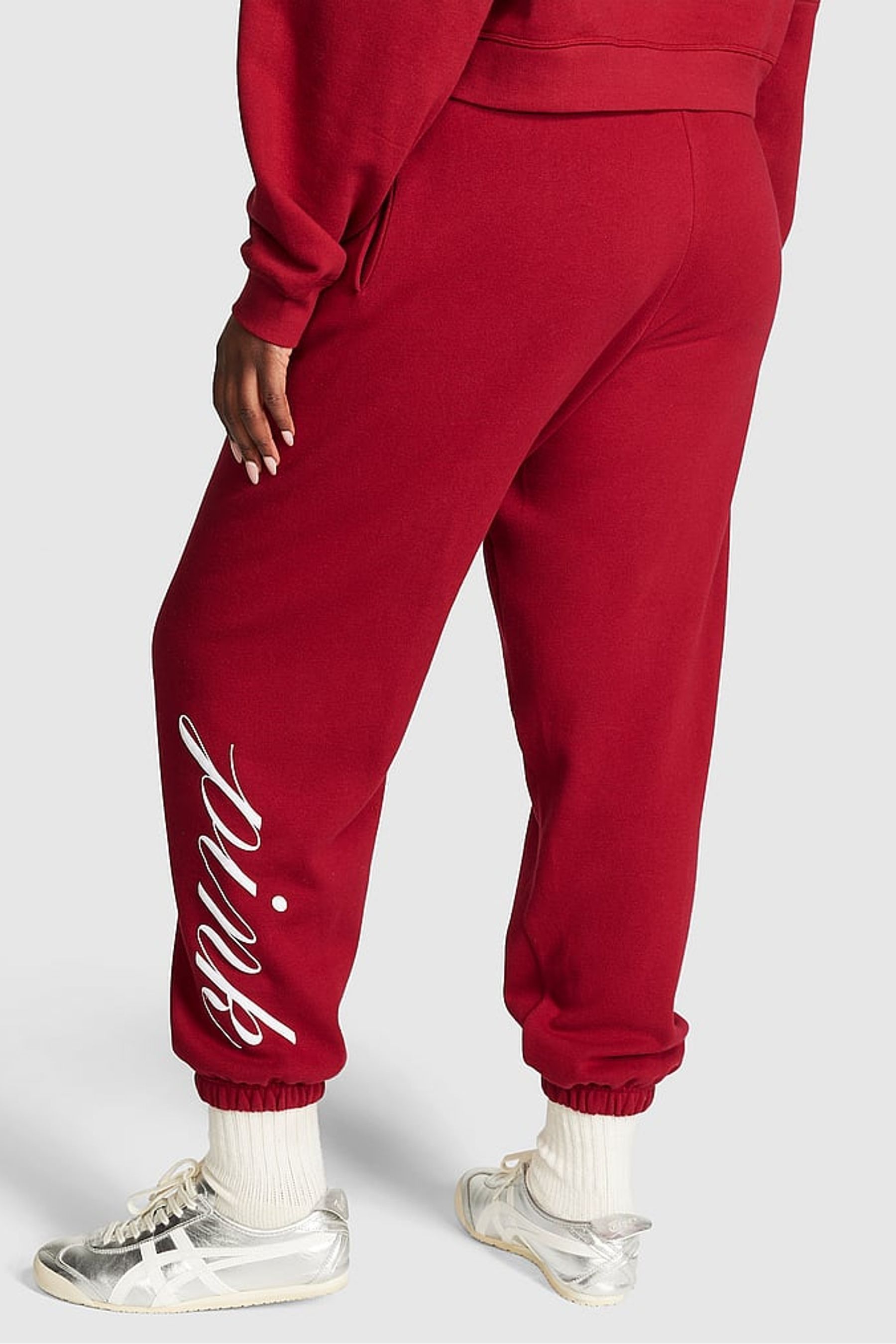 Pink red cheap sweatpants