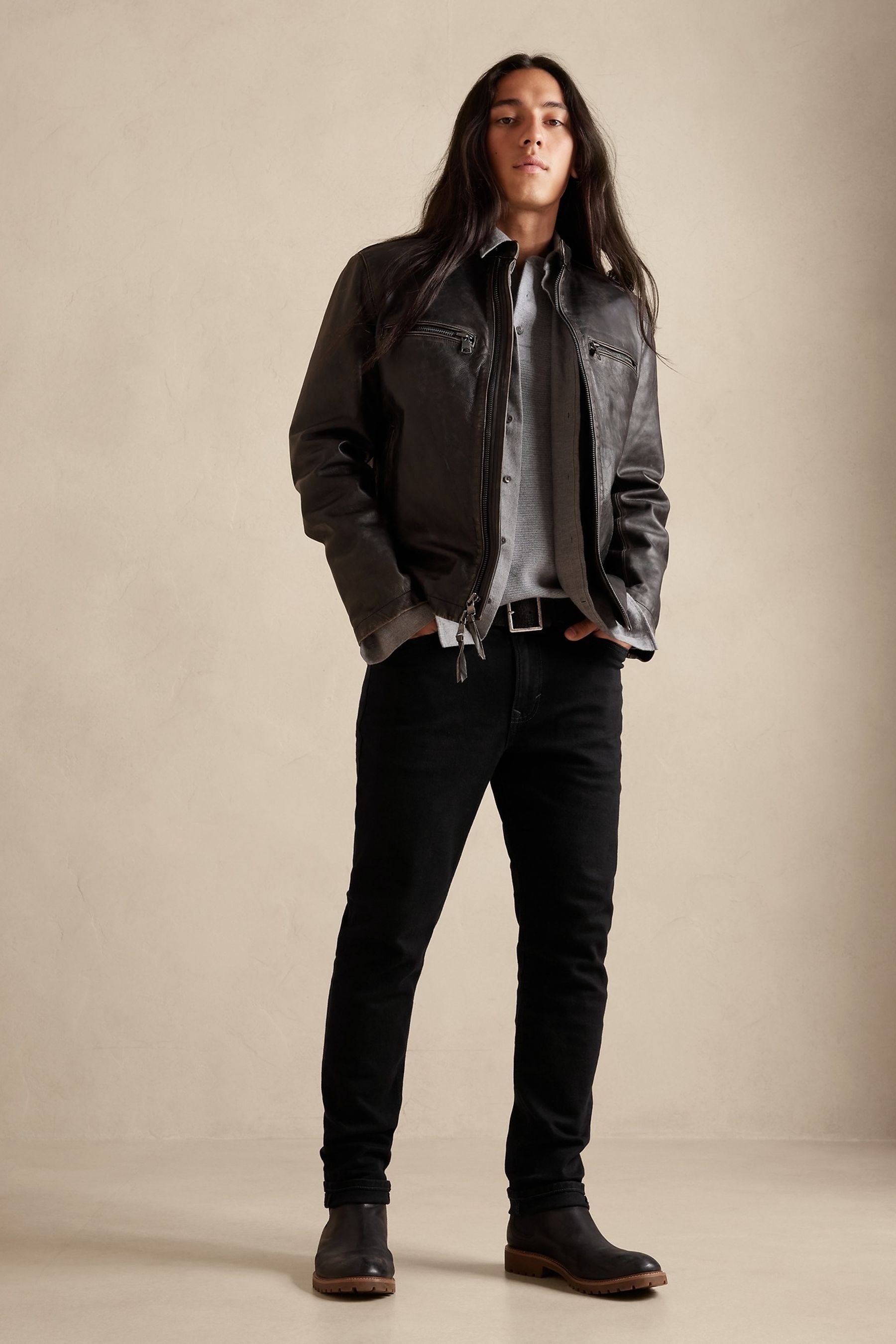 Buy Banana Republic Black Slim Organic Cotton Jeans from the Next