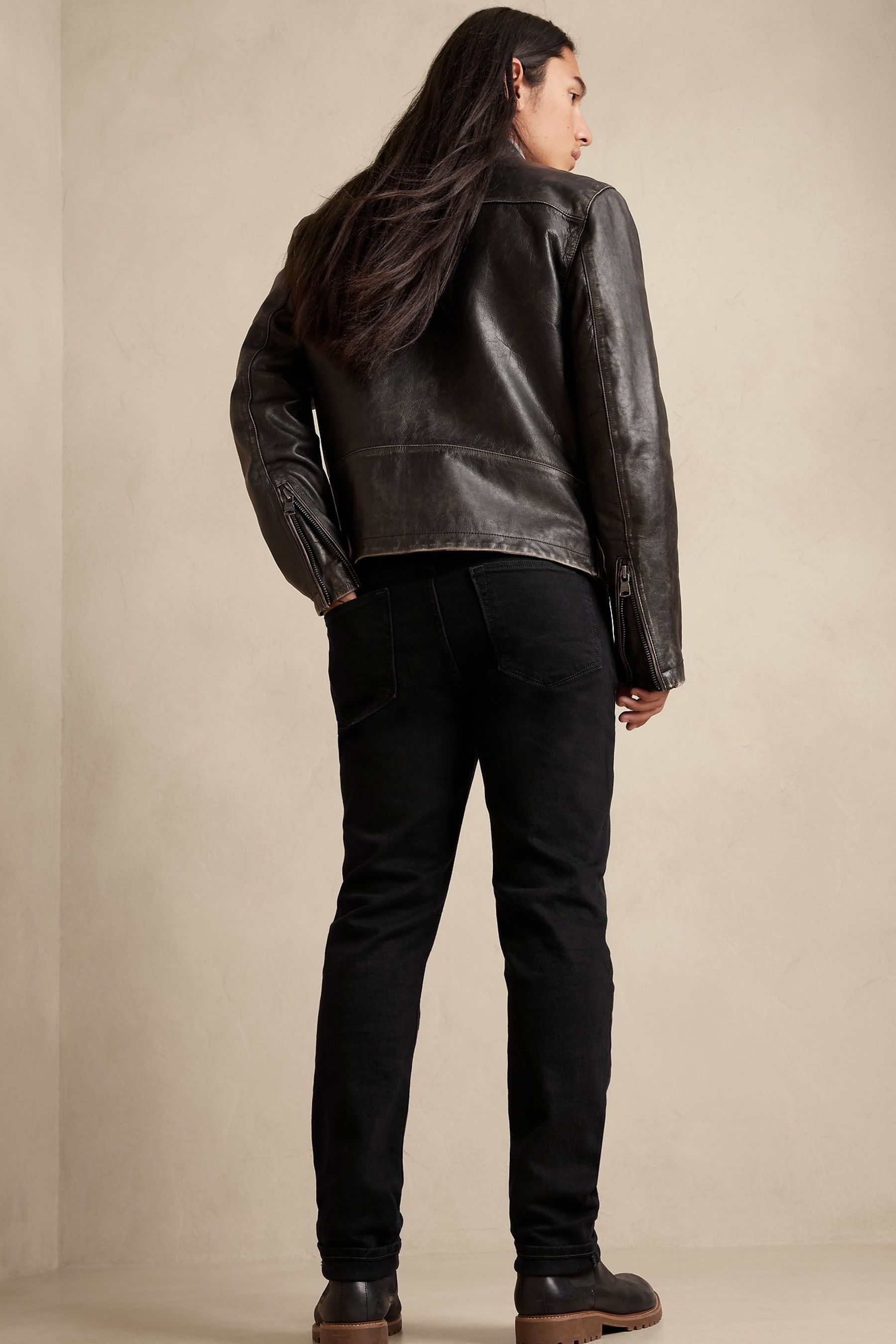 Buy Banana Republic Black Slim Organic Cotton Jeans from the Next
