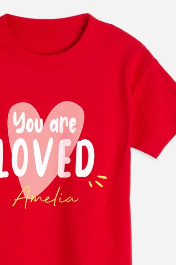 Personalised Valentines "You are Loved" T-Shirt by Dollymix