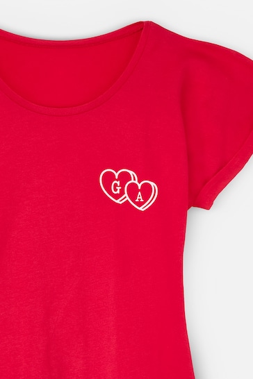 Personalised Valentines Love Heart T-Shirt by Dollymix