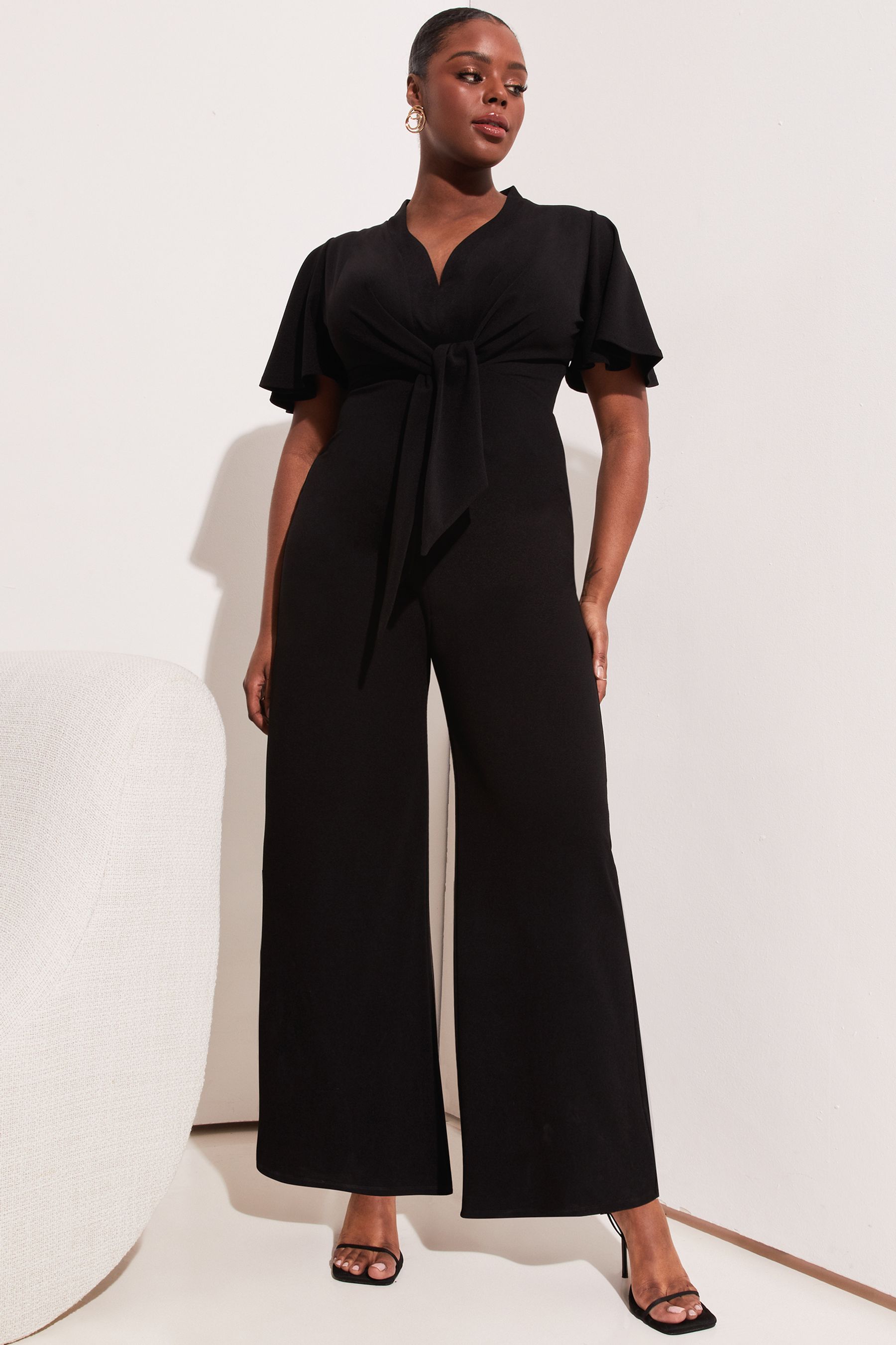 Lipsy black jumpsuit sale