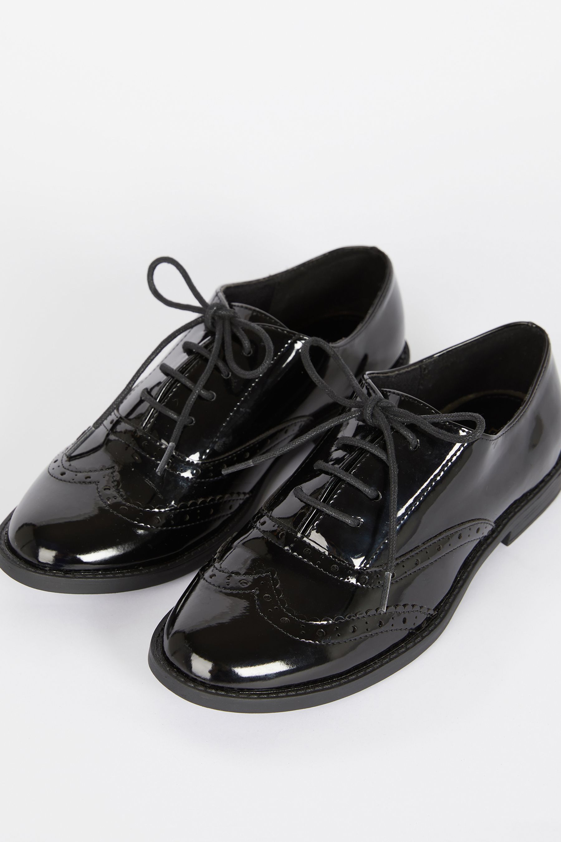 Black shiny school shoes sale