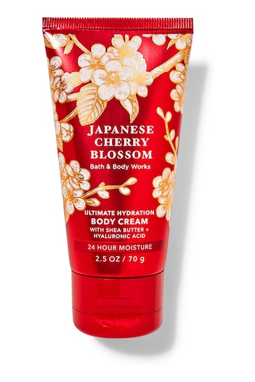 Bath & Body Works Japanese Cherry Blossom Travel Size Ultimate Hydration Body Cream 2.5 oz / 70 g