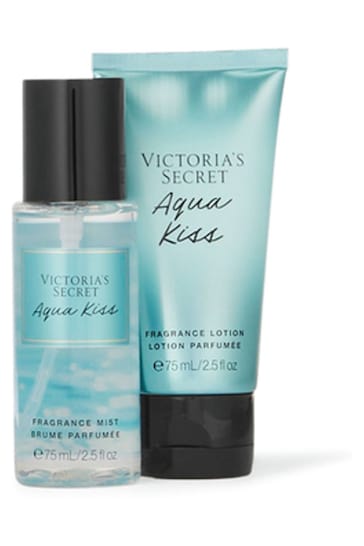 Victoria's Secret Aqua Kiss 2 Piece Body Mist and Lotion Gift Set