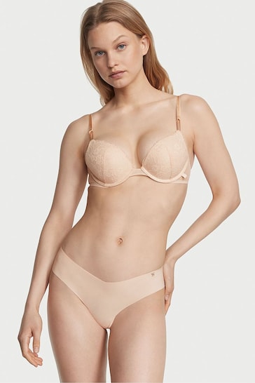 Victoria's Secret Champagne Nude Sexy Tee Posey Lace Push-Up Bra